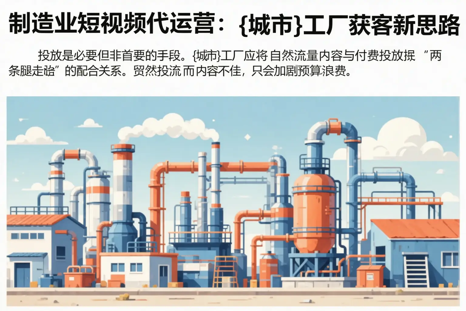 制造业短视频代运营：巴中工厂获客新思路