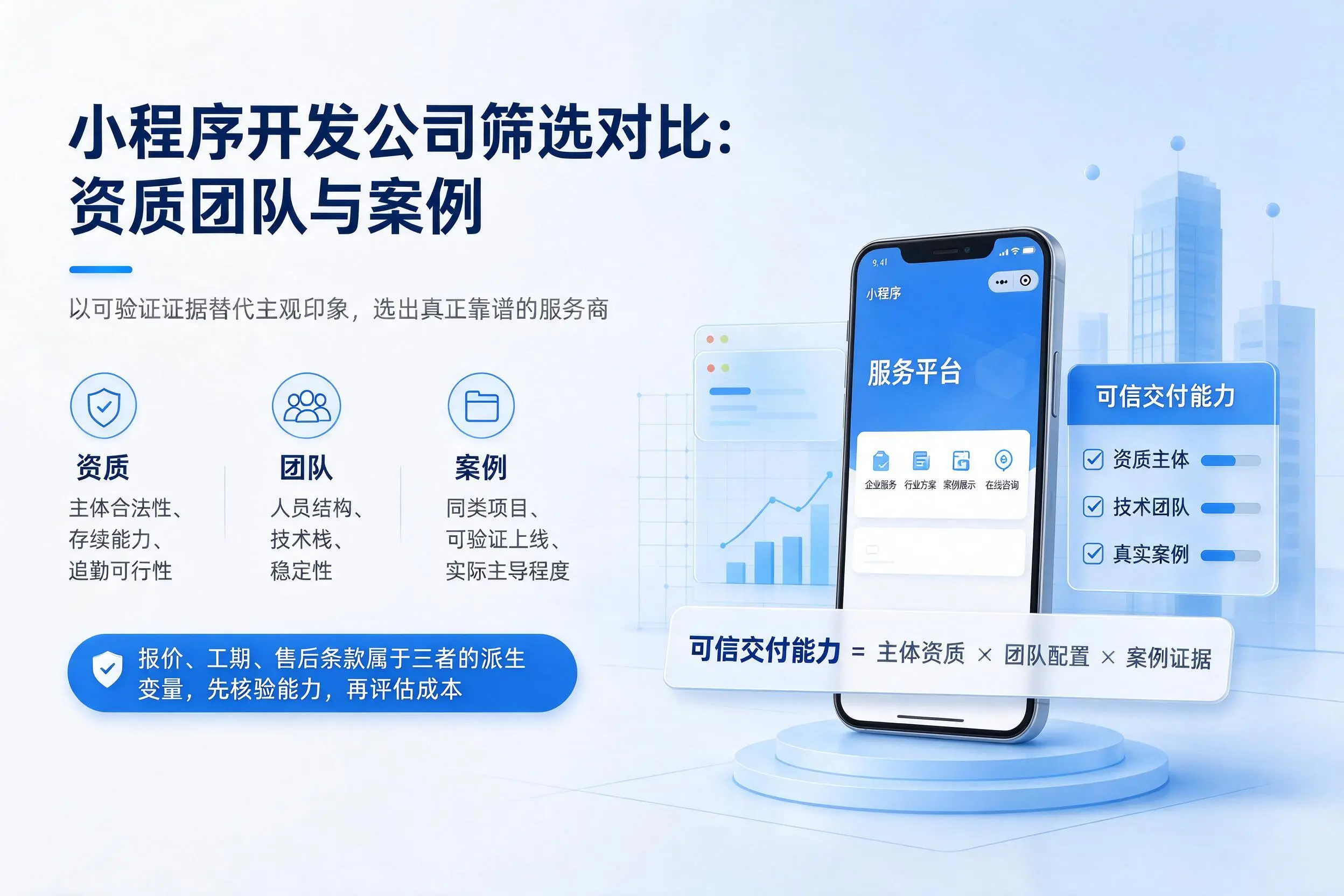 巴中小程序开发公司筛选对比：资质团队与案例