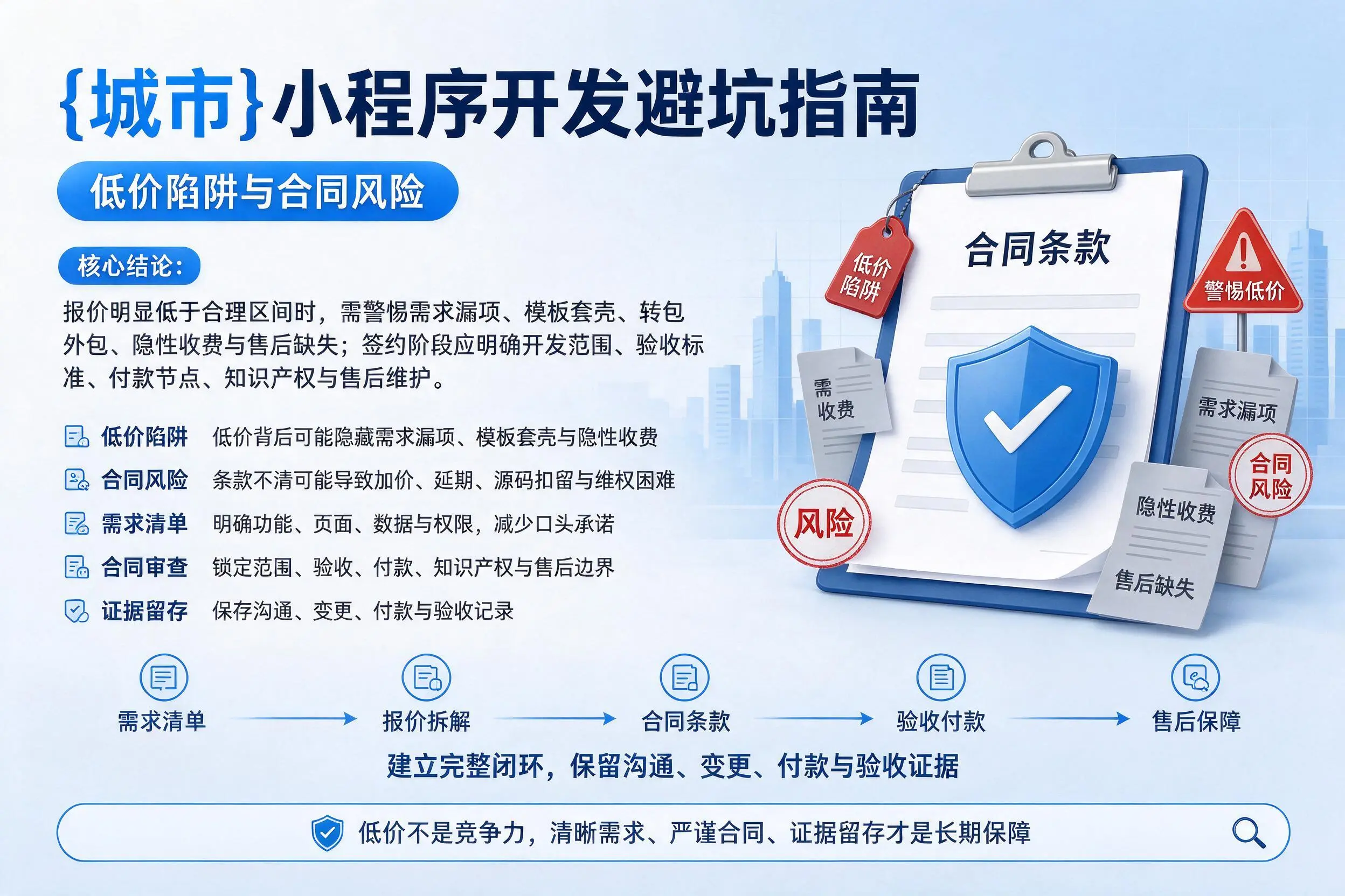巴中小程序开发避坑指南:低价陷阱与合同风险