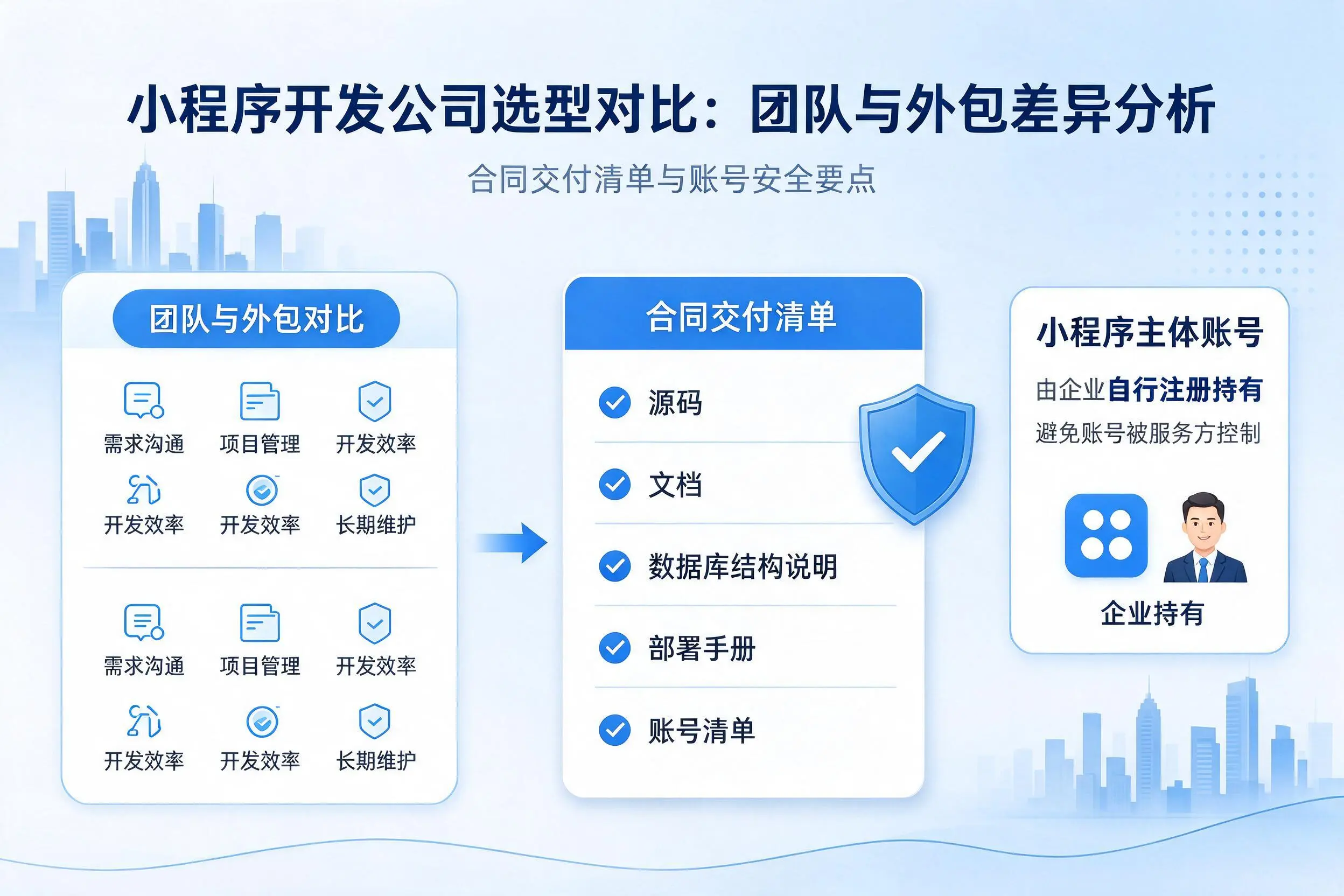 巴中小程序开发公司选型对比：团队与外包差异分析