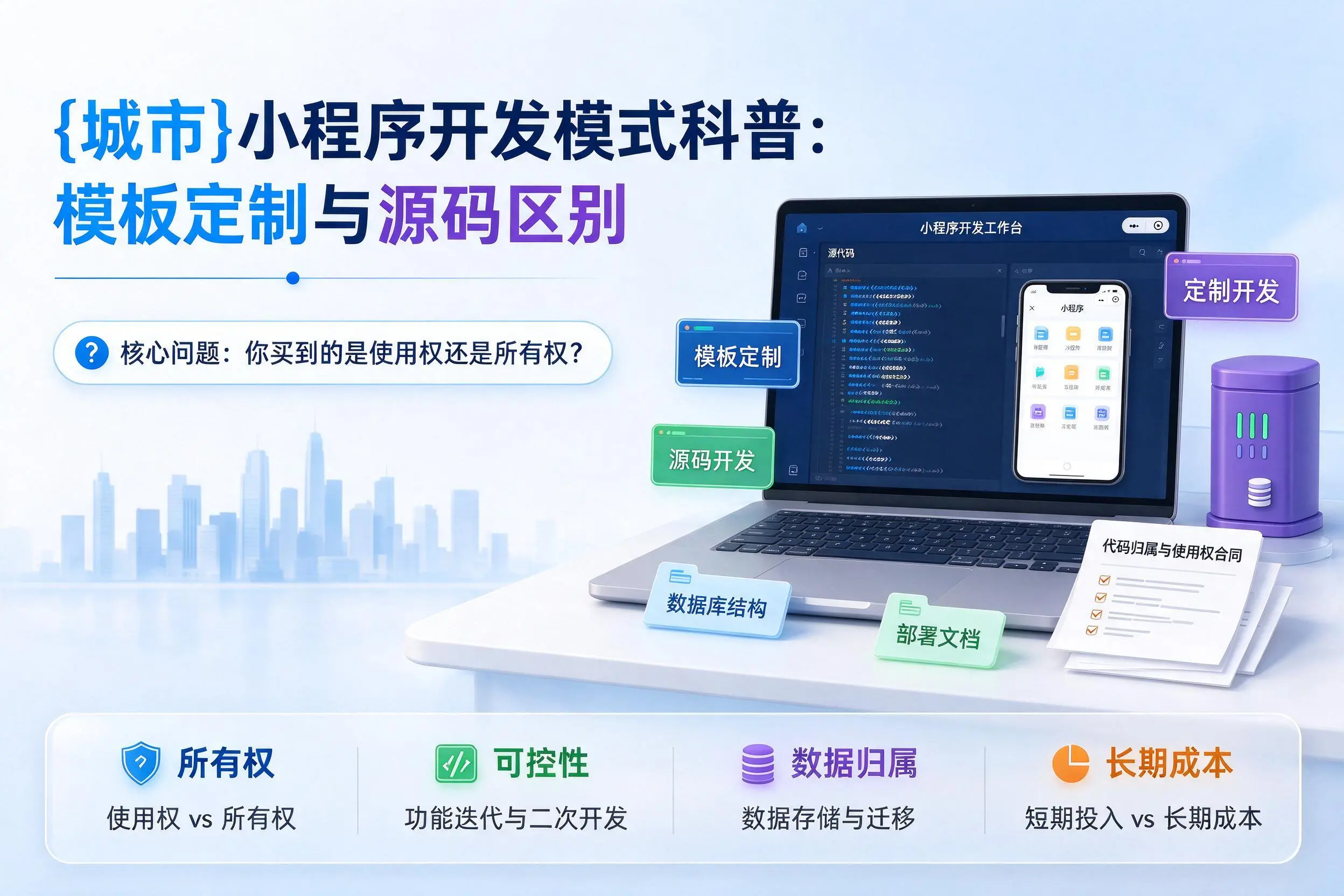 巴中小程序开发模式科普：模板定制与源码区别