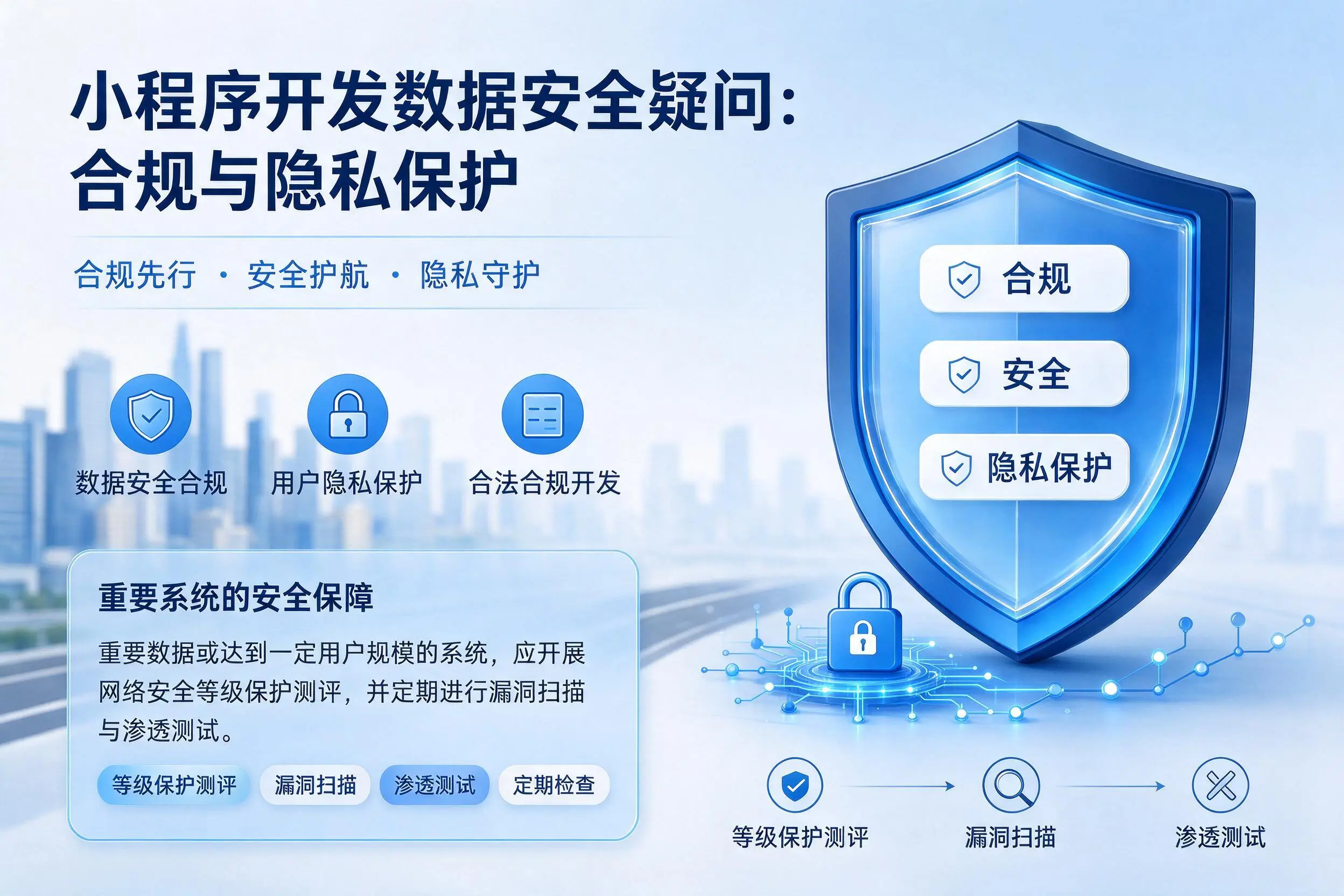 巴中小程序开发数据安全疑问:合规与隐私保护
