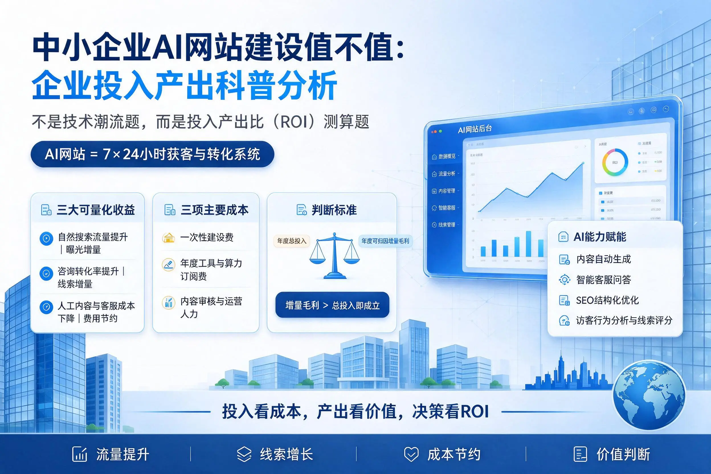 中小企业AI网站建设值不值:巴中企业投入产出科普分析