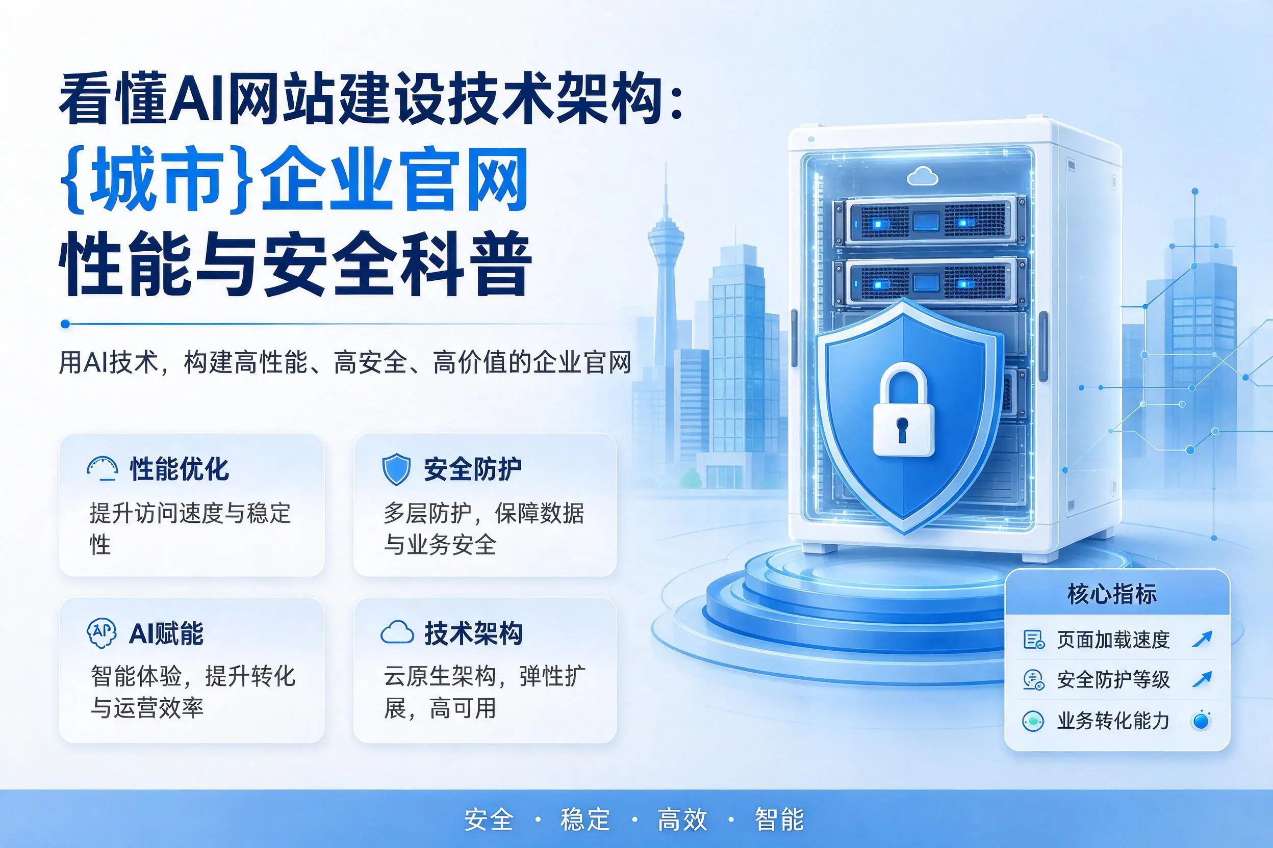 看懂AI网站建设技术架构:巴中企业官网性能与安全科普
