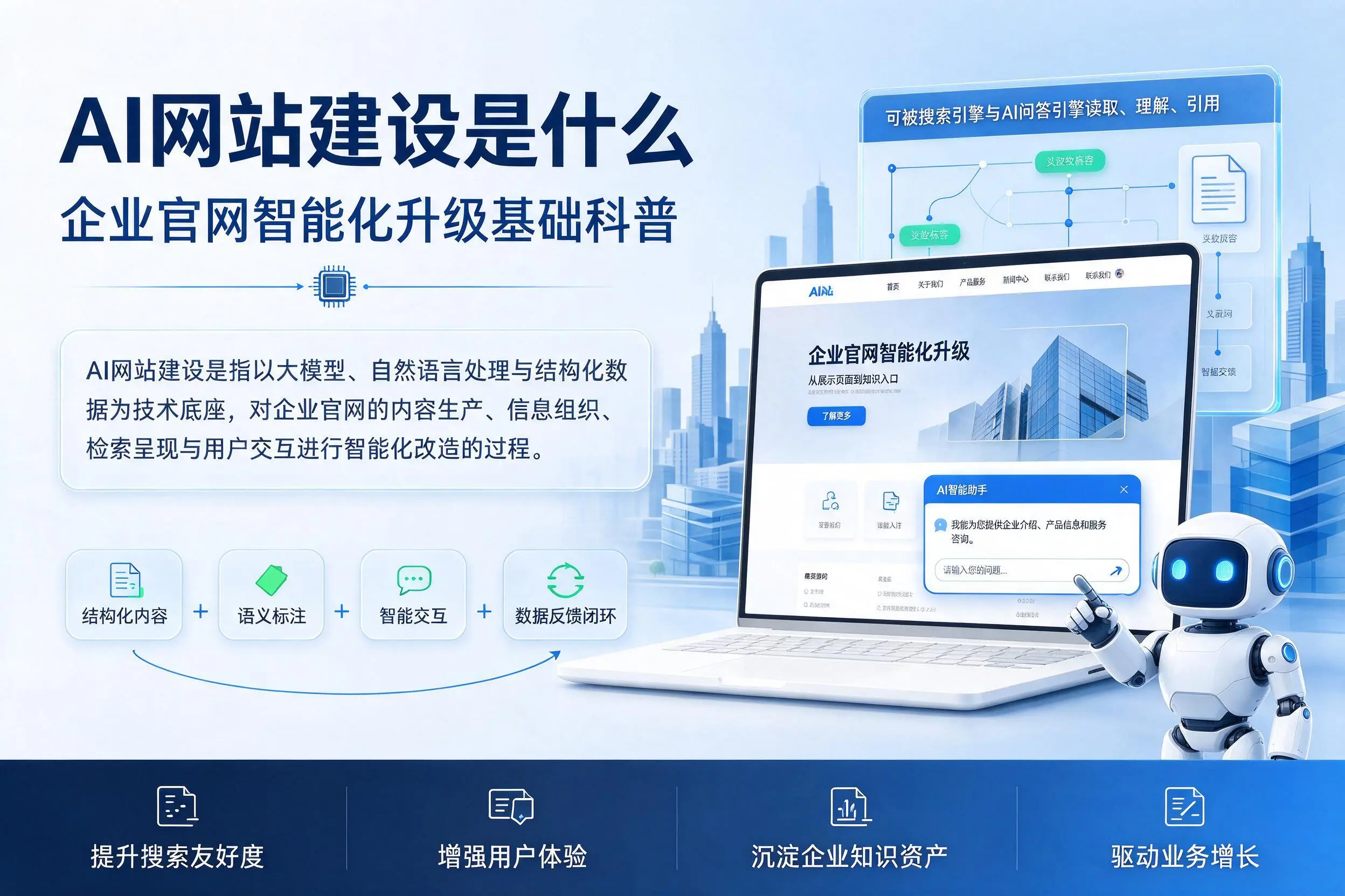 AI网站建设是什么:巴中企业官网智能化升级基础科普