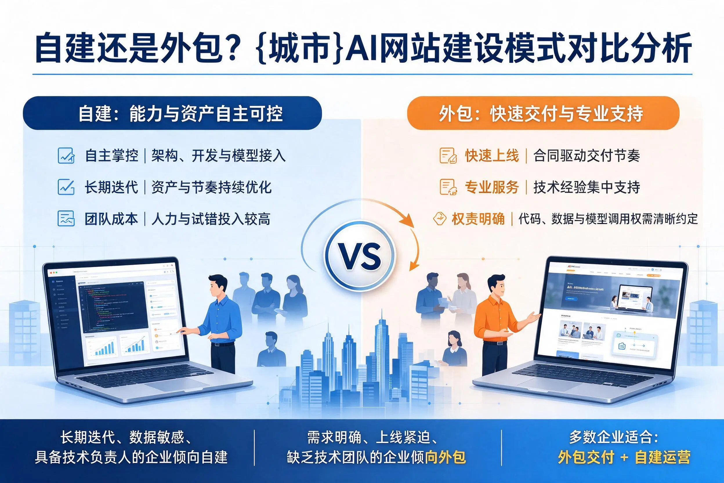 自建还是外包？巴中AI网站建设模式对比分析