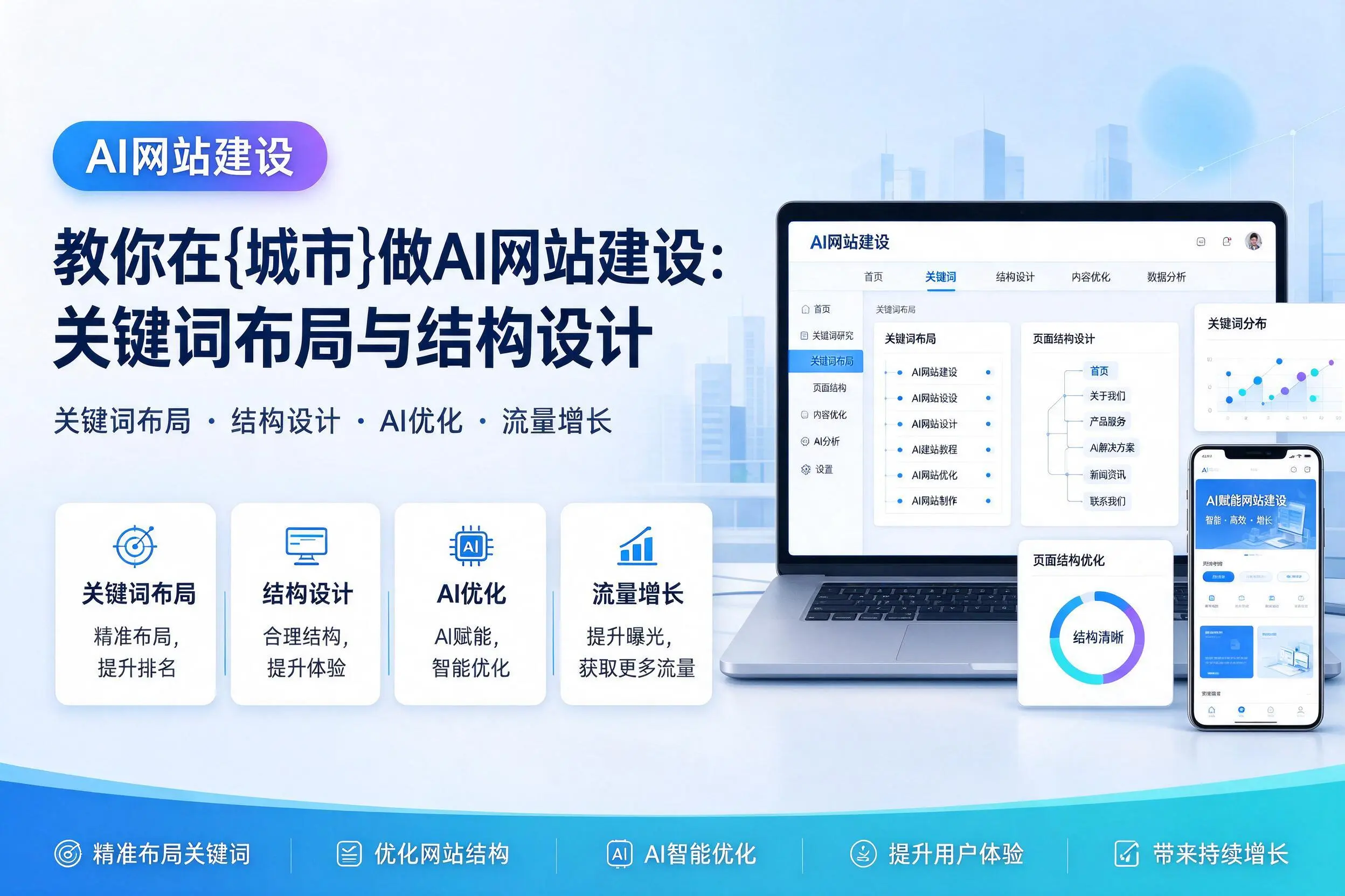 教你在巴中做AI网站建设:关键词布局与结构设计