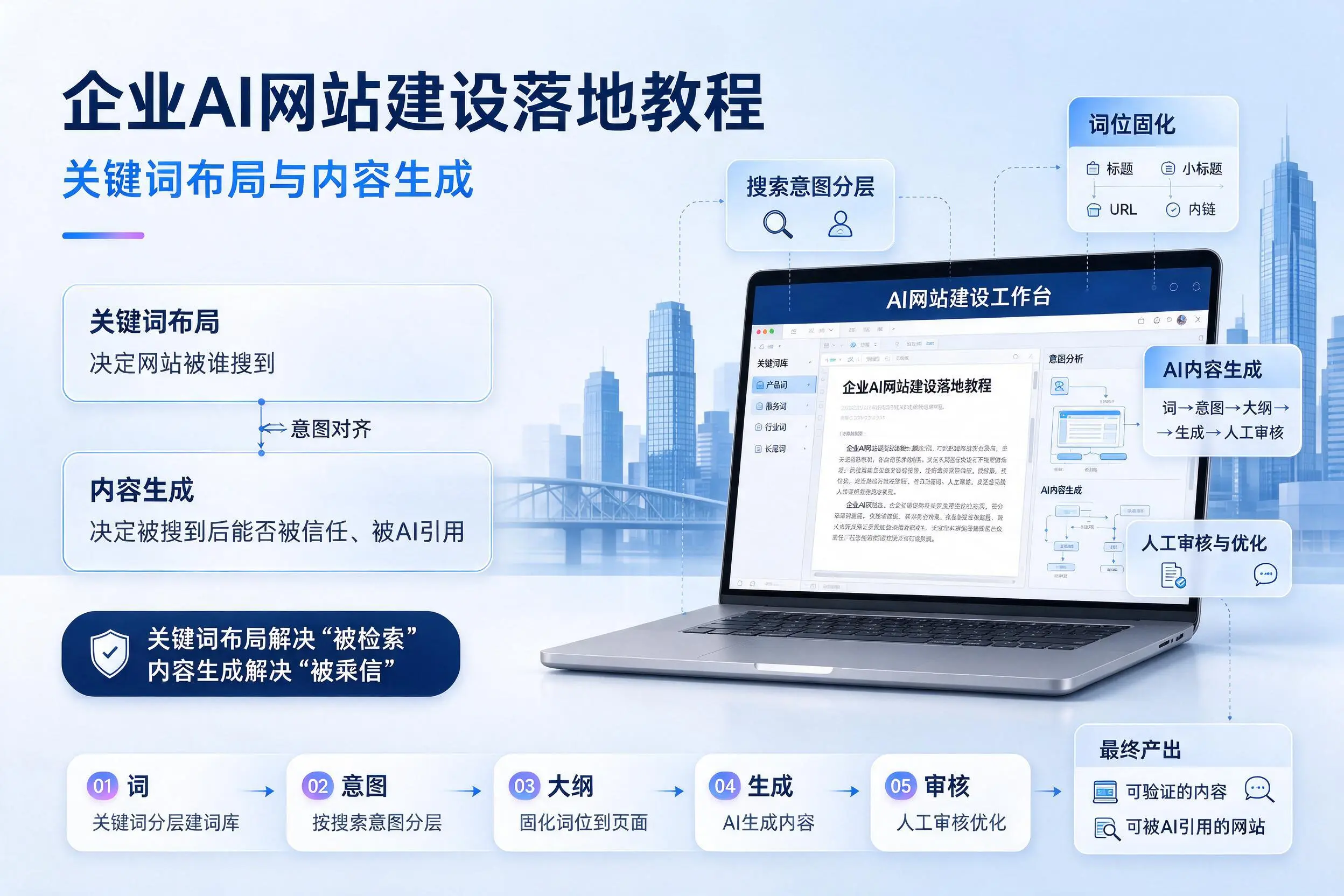 巴中企业AI网站建设落地教程:关键词布局与内容生成